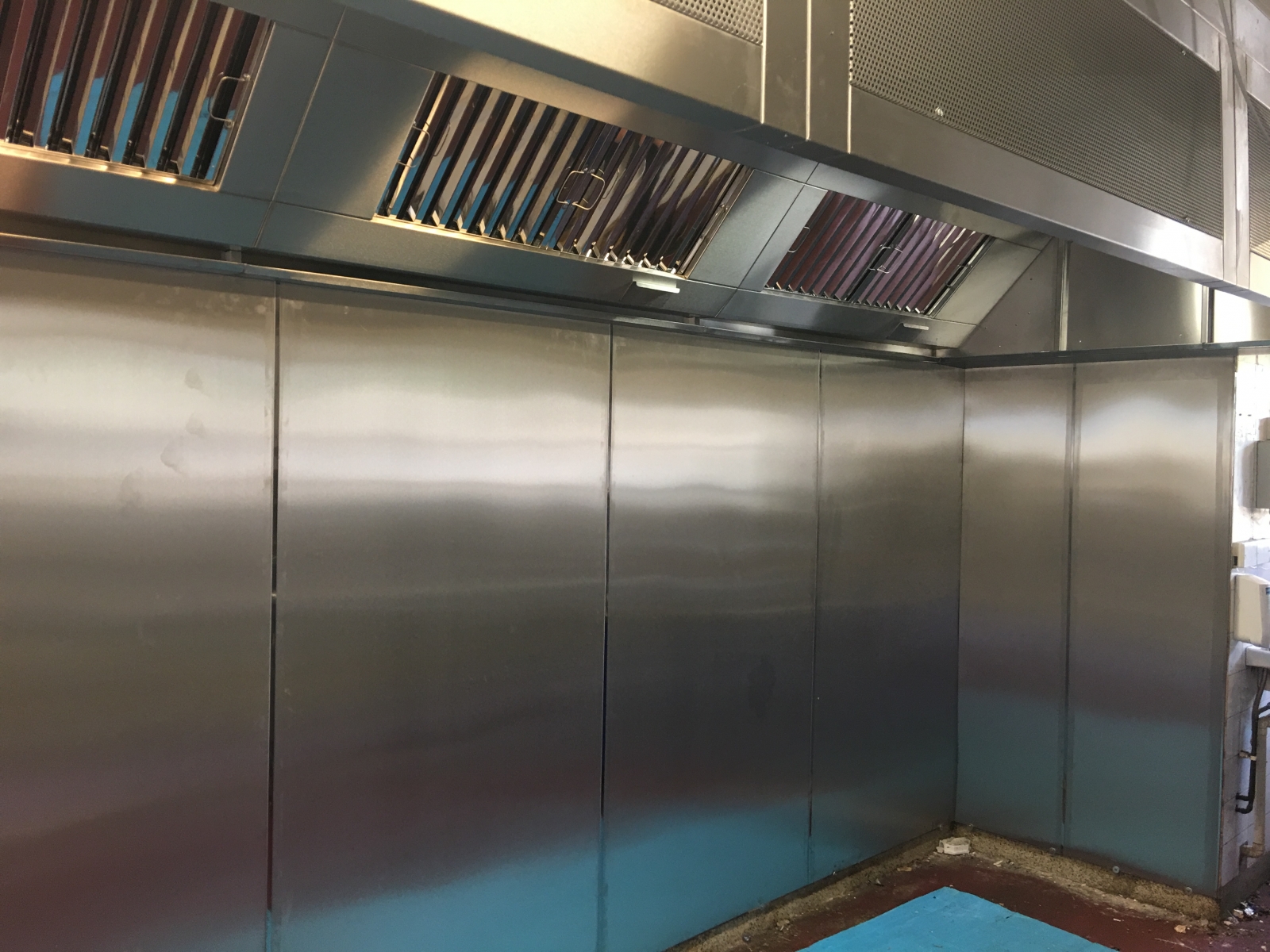 stainless steel kitchen wall cladding
